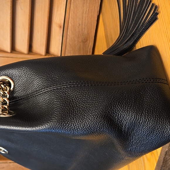 GUCCI Soho Black Leather Shoulder / Crossbody Bag - Picture 6 of 17